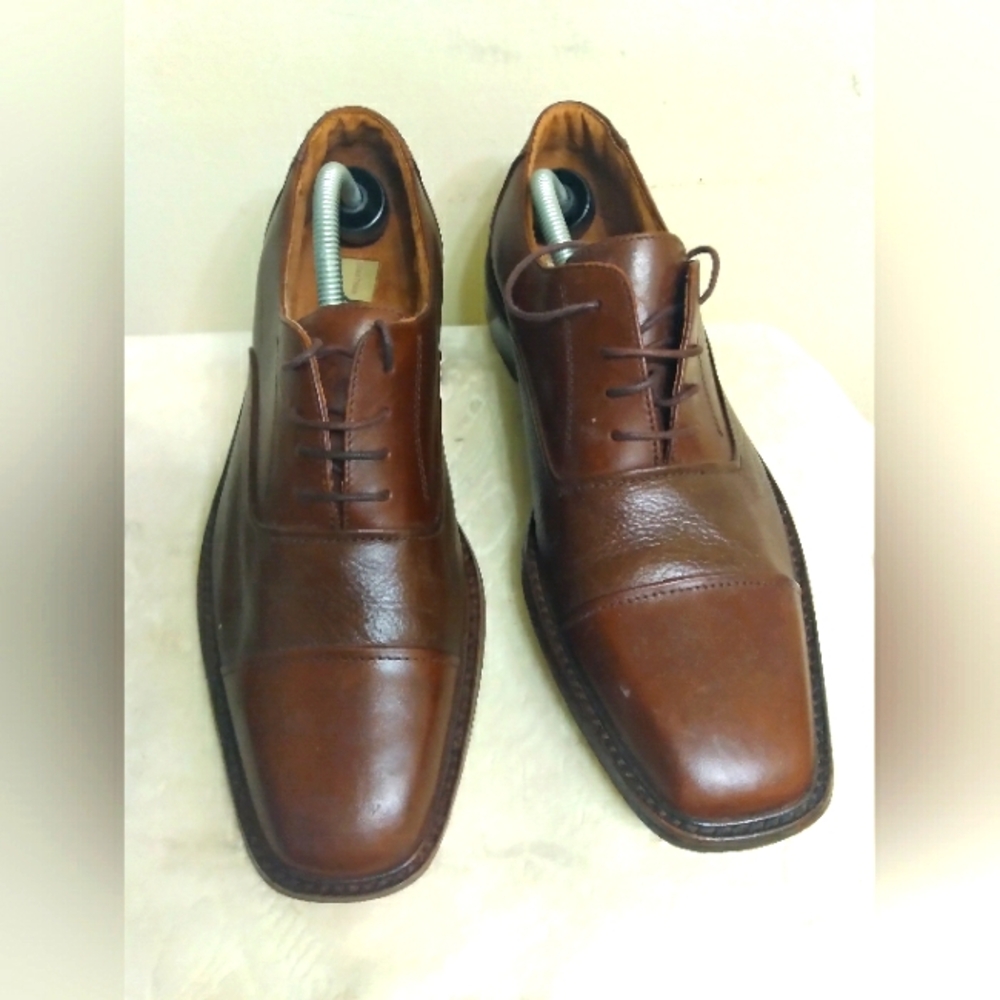 Classic Brown Leather JR JONATHAN RICHARDS Men's Shoes Size 10.5